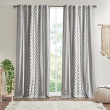 Load image into Gallery viewer, Imani Cotton Printed Window Panel With Chenille Stripe And Lining II40-1181 By Olliix