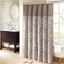 Load image into Gallery viewer, Madison Park Aubrey Polyester Jacquard Shower Curtain -72X72" MP70-224 By Olliix