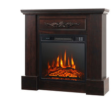 Load image into Gallery viewer, 32 Inch Electric Fireplace with Mantel and Remote Control