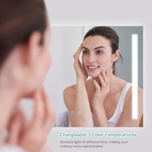 Load image into Gallery viewer, 32 x 24 Inch Quadrate Wall Mirror with 3-Color Lights and Anti-Fog Function