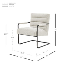 Load image into Gallery viewer, Peyton Fabric Accent Arm Chair