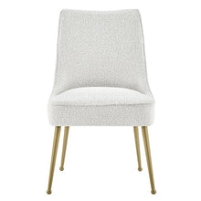Load image into Gallery viewer, Cedric Fabric Dining Side Chair Gold Legs, (Set of 2)