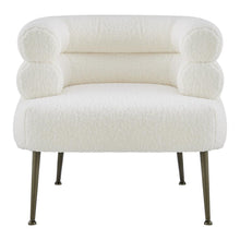 Load image into Gallery viewer, Zerline Faux Shearling Fabric Accent Chair