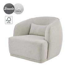 Load image into Gallery viewer, Steward Fabric Swivel Accent Chair