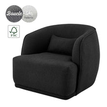 Load image into Gallery viewer, Steward Fabric Swivel Accent Chair