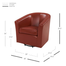Load image into Gallery viewer, Hayden Swivel Bonded Leather Chair