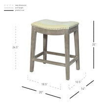Load image into Gallery viewer, Elmo Bonded Leather Counter Stool