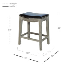 Load image into Gallery viewer, Elmo Bonded Leather Counter Stool