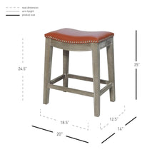 Load image into Gallery viewer, Elmo Bonded Leather Counter Stool