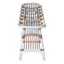 Load image into Gallery viewer, Damara Rattan Bench w/ Shelf