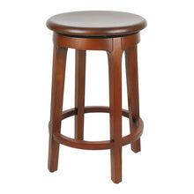 Load image into Gallery viewer, Foxy Mahogany Swivel Counter Stool