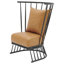Load image into Gallery viewer, Jupiter KD PU Metal Accent Chair