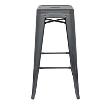 Load image into Gallery viewer, Metropolis Metal Backless Bar Stool, (Set of 4)