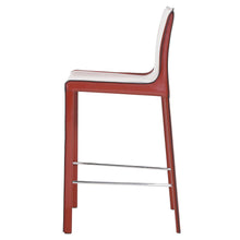 Load image into Gallery viewer, Gervin Recycled Leather Counter Stool, (Set of 2)