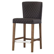 Load image into Gallery viewer, Albie Diamond Stitching PU Leather Counter Stool