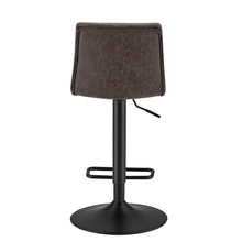 Load image into Gallery viewer, Jayden PU Leather Low back Gaslift Bar Stool, (Set of 2)