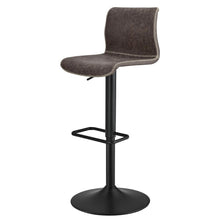 Load image into Gallery viewer, Jayden PU Leather Low back Gaslift Bar Stool, (Set of 2)