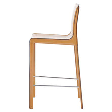 Load image into Gallery viewer, Gervin Recycled Leather Counter Stool, (Set of 2)