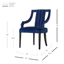 Load image into Gallery viewer, Viola Velvet Fabric Klismos Chair