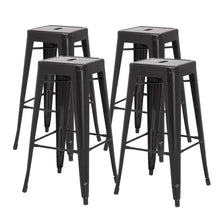 Load image into Gallery viewer, Metropolis Metal Backless Counter Stool, (Set of 4)