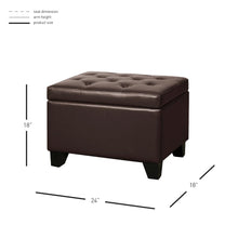 Load image into Gallery viewer, Julian Rectangular Bonded Leather Storage Ottoman