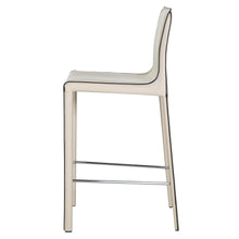 Load image into Gallery viewer, Gervin Recycled Leather Counter Stool, (Set of 2)