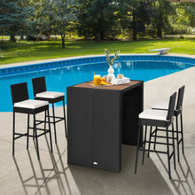 Load image into Gallery viewer, 5 Pieces Patio Acacia Wood Dining Set