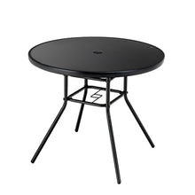 Load image into Gallery viewer, 34 Inch Patio Dining Table with 1.5 inch Umbrella Hole for Garden