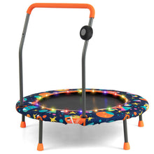 Load image into Gallery viewer, 36 Inch Mini Trampoline with Colorful LED Lights and Bluetooth Speaker