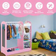 Load image into Gallery viewer, Kids Dress Up Storage with Mirror-Pink