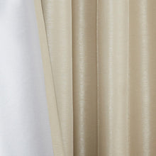 Load image into Gallery viewer, Madison Park Emilia 100% Polyester Solid Faux Silk Twisted Tab Blackout Panel- Champagne MP40-6369 By Olliix
