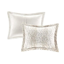 Load image into Gallery viewer, Madison Park Zuri 4Pc Faux Fur Comforter Set MP10-6297 By Olliix