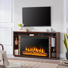 Load image into Gallery viewer, 34/37 Inch Electric Fireplace Recessed with Adjustable Flames