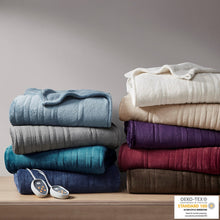 Load image into Gallery viewer, Heated Microlight To Berber Blanket FullBR54-1941 By Olliix