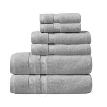 Load image into Gallery viewer, Plume 100% Cotton Feather Touch Antimicrobial Towel 6 Piece Set - BR73-2439