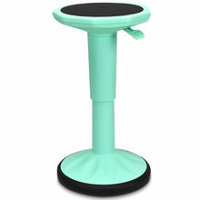 Load image into Gallery viewer, Adjustable Active Learning Stool Sitting Home Office Wobble Chair with Cushion Seat -Green