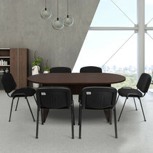 Load image into Gallery viewer, 69" x 35" Oval Conference Table with Rectangle Panel Base
