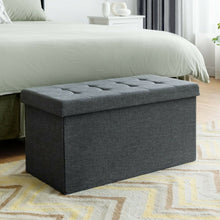 Load image into Gallery viewer, 31.5 Inch Fabric Foldable Storage with Removable Storage Bin-Dark Gray