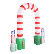 Load image into Gallery viewer, 8 ft Waterproof Inflatable Santa Arch Christmas Decoration