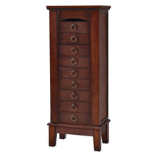 Load image into Gallery viewer, Wooden Jewelry Cabinet Storage Organizer with 6 Drawers