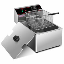 Load image into Gallery viewer, 1700W Single Electric Deep Fryer with Basket Scoop Unit