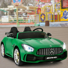 Load image into Gallery viewer, 12V Kids Ride On Car Mercedes Benz AMG GTR with Remote and LED Lights-Green