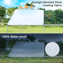Load image into Gallery viewer, 13 x 13 Feet Walk-in Chicken Coop with Waterproof Cover for Outdoor Backyard Farm