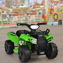 Load image into Gallery viewer, 6V Kids ATV Quad Electric Ride On Car with LED Light and MP3-Green