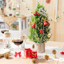Load image into Gallery viewer, 18.5-Inch Snowy Tabletop Christmas Tree with PE Branch Tips and Pulp Base