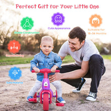 Load image into Gallery viewer, 2 in 1 Toddler Tricycle Balance Bike Scooter Kids Riding Toys w/ Sound & Storage-Pink