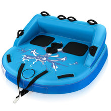 Load image into Gallery viewer, 2 Person Water Sport Inflatable Towable Tubes for Boating-Blue