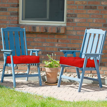 Load image into Gallery viewer, 21 Inch x 21 Inch Patio Chair Seat Cushion Pads for Indoor and Outdoor-Red