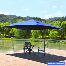 Load image into Gallery viewer, 10 x 13 Feet Rectangular Cantilever Umbrella with 360° Rotation Function-Navy