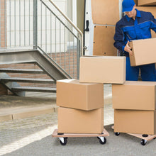 Load image into Gallery viewer, 2 Pieces Platform Dolly Rectangle Wood Utility Cart